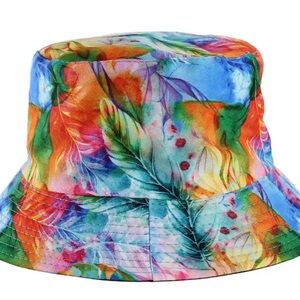 Unisex Men’s Women’s Tie Dye Bucket Sun Hat Cool Rainbow Tie Die Beach Summer US